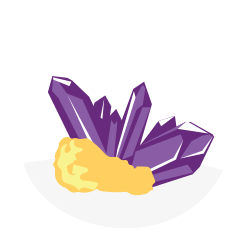 rock, crystals